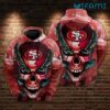 49ers Skull Hoodie 3D Chained Skull San Francisco 49ers Gift 49ers Skull Hoodie 3D Chained Skull San Francisco 49ers Gift 0