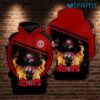 49ers Skull Hoodie 3D Fire Death Holding Logo San Francisco 49ers Gift 0