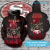 49ers Skull Hoodie 3D For Life Custom Name San Francisco 49ers Gift 49ers Skull Hoodie 3D For Life Custom Name San Francisco 49ers Gift 0