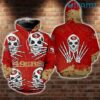 49ers Skull Hoodie 3D Halloween Multi Skull San Francisco 49ers Gift 0
