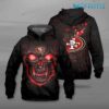 49ers Skull Hoodie 3D Logo San Francisco 49ers Gift 49ers Skull Hoodie 3D Logo San Francisco 49ers Gift 0