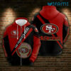 49ers Zip Up Hoodie 3D Logo San Francisco 49ers Gift 49ers Zip Up Hoodie 3D Logo San Francisco 49ers Gift 0