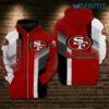 49ers Zipper Hoodie 3D Diagonal Stripe Texture San Francisco 49ers Gift 49ers Zipper Hoodie 3D Diagonal Stripe Texture San Francisco 49ers Gift 0