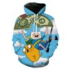 Adventure Time Group Finn And Jake Hoodie 3D Adventure Time Group Finn And Jake Hoodie 3D 0