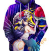 Ainz And Albedo Hoodie 3D Ainz And Albedo Hoodie 3D 0