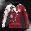 Alabama Crimson Tide Hoodie 3D Zip Hoodie Long Sleeve Zip Hoodie for Fan 0