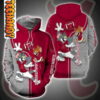 Alabama Crimson Tide Tom and Jerry 3D Hoodie 0