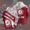 Amazon Sports Team Alabama Crimson Tide All Over Print Hoodie 3D 0