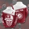 Amazon Sports Team Alabama Crimson Tide Skull Hoodie 3D Amazon Sports Team Alabama Crimson Tide Skull Hoodie 3D 0