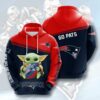 Amazon Sports Team Baby Yoda New England Patriots Hoodie 3D Amazon Sports Team Baby Yoda New England Patriots Hoodie 3D 0