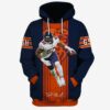 Amazon Sports Team Chicago Bears Khalil Mack Anniversary Hoodie 3D 0