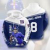 Amazon Sports Team Daniel Jones New York Giants Hoodie 3D 0