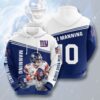 Amazon Sports Team Eli Manning New York Giants Hoodie 3D Amazon Sports Team Eli Manning New York Giants Hoodie 3D 0