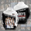 Amazon Sports Team Greys Anatomy Movie Character Anniversary Hoodie 3D 0