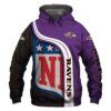 Amazon Sports Team Official Nfl Baltimore Ravens Hoodie 3D Amazon Sports Team Official Nfl Baltimore Ravens Hoodie 3D 0