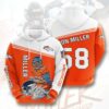 Amazon Sports Team Von Miller Denver Broncos Hoodie 3D 0