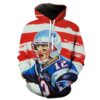 American Tom Brady Tom Brady Football Hoodie 3D American Tom Brady Tom Brady Football Hoodie 3D 0