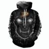 Anaheim Ducks Halloween Hoodie 3D Skulls Pullover Nhl 0