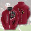 Arizona Cardinals Hoodie 3 Lines Graphic Gift for Fans 0