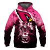 Arizona Cardinals Hoodie 3D Halloween Horror Night Gift for Fans 0