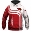 Arizona Cardinals Hoodie 3D One Way Zip Hoodie Arizona Cardinals Hoodie 3D One Way Zip Hoodie 0