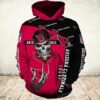 Arizona Cardinals Hoodie 3D Zip Hoodie Cute Death Gifts for Fans 0