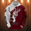 Arizona Coyotes Hoodie 3D Cartoon Graphic Zip Hoodie for Fan 0