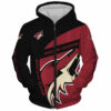 Arizona Coyotes Hoodie 3D Zip Hoodie Gift for Fans 0