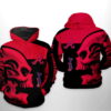 Atlanta Braves MLB Skull 3D Hoodie Zipper Hoodie Atlanta Braves MLB Skull 3D Hoodie Zipper Hoodie 0