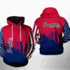 Atlanta Braves MLB Team US 3D Hoodie Zipper Hoodie 0