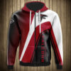 Atlanta Falcons 3D Hoodie Zipper for Fans 0