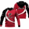 Atlanta Falcons Hoodie Curve Graphic Gifts for Fans 0