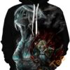 Attack On Titan Print Pullover With Front Pocket Sport All Over Print Hoodie 3D 3 0