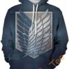 Attack On Titan Print Pullover With Front Pocket Sport All Over Print Hoodie 3D 6 0