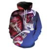 Attack On Titan Titan Face Hoodie 3D 0