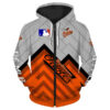 Baltimore Orioles Hoodie 3D Baseball Zip Hoodie for Fan MLB 0