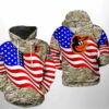 Baltimore Orioles MLB US Flag Camo Veteran 3D Hoodie Zipper Hoodie 0
