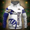 Baltimore Ravens Hoodie 3D Graphic Balls Zip Hoodie Pullover Baltimore Ravens Hoodie 3D Graphic Balls Zip Hoodie Pullover 0