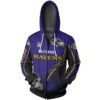 Baltimore Ravens Hoodie 3D Zip Hoodie Cute Flame Balls Graphic Gifts for Fans 0