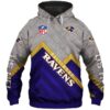 Baltimore Ravens Hoodie 3D Zip Hoodie Pullover Size S5Xl 0