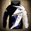 Baltimore Ravens Hoodie 3D Zip Hoodie Thunder Graphic Gifts for Fans Baltimore Ravens Hoodie 3D Zip Hoodie Thunder Graphic Gifts for Fans 0