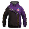 Baltimore Ravens Zip Hoodie 3D Cute Zip Hoodie Pullover Gift for Fans Baltimore Ravens Zip Hoodie 3D Cute Zip Hoodie Pullover Gift for Fans 0