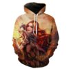 Beautiful Dragon Lady Fantasy Hoodie 3D 0