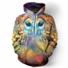 Beautiful Owl Epic Animals Hoodie 3D Beautiful Owl Epic Animals Hoodie 3D 0