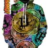 Bitcoin Pattern 3D Hoodie 0