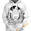 Black And White Totoro Hoodie 3D 0