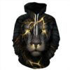 Black Lion Epic Animals Hoodie 3D 0