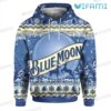 Blue Moon Beer 3D Hoodie Reindeer Beer Lover Gift 0