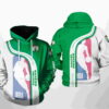 Boston Celtics NBA Team 3D Hoodie Zipper Hoodie 0