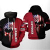 Boston College Eagles NCAA US Flag Skull 3D Hoodie Zipper Hoodie 0